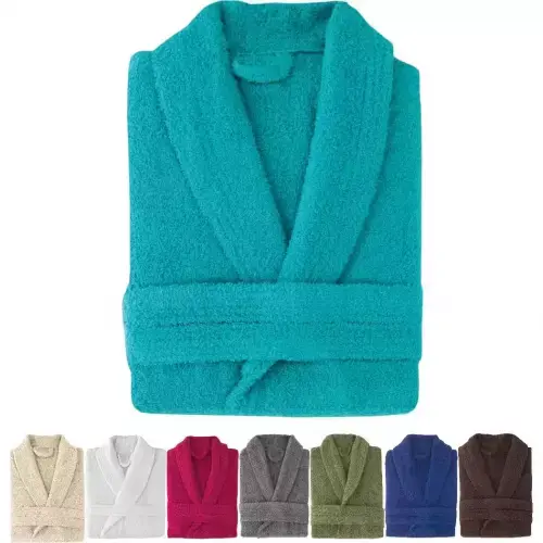 STARLEY- Albornoz 100% Algodón Rizo Americano Basic Stilia Talla ,M,L,XL 380GR. Disponible en varios colores. Tejido ultra suave y absorbente. - 1