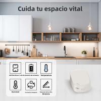 Sensor Inteligente De Temperatura Y Humedad MOES Tuya Zigbee Para Interior Monitoreo Por APP Compatible Con Alexa Y Google Home Batería Recargable - details 11