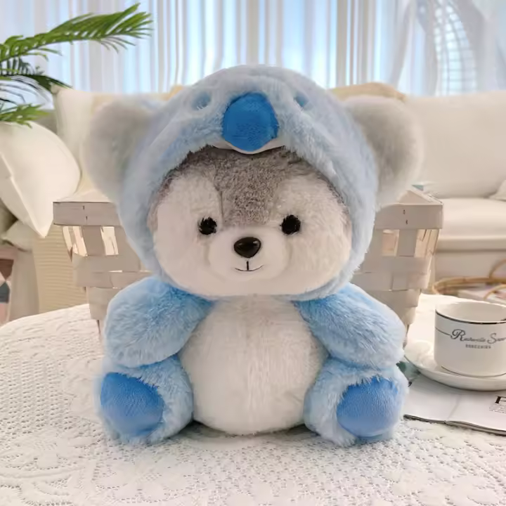 Nueva Creativa Muñeca De Peluche De Perro Husky Creativa Kawaii Transformable En Cerdo Koala Dinosaurio Zorro Animal Suave De Peluche Para Niños Y Adultos - 1