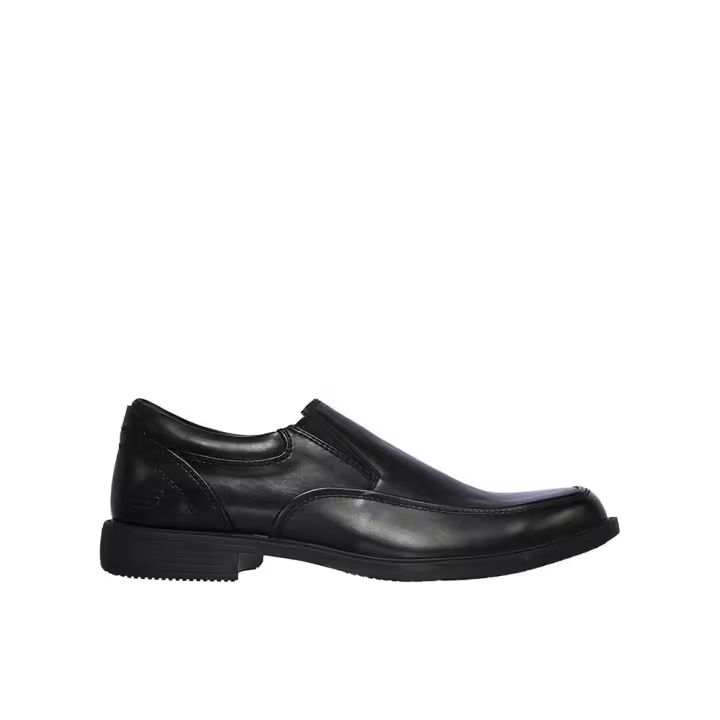 Skechers 204190_BLK Mocasines para hombre negros en piel 82484 - 1