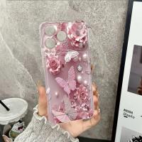 Funda De Teléfono Elegante Con Danza De Mariposa Y Flor Para iPhone 17/16/15/14/13/12/11 pro Max/ XS/ XR/XSMAX/7/8/6/6S plus Compatible Con Varias Modelos - details 2