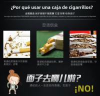 Caja De Cigarrillos De Metal Para Hombres 20 Piezas Capacidad Grande Anti-Pressure Resistente a La Humedad Con Ranura De Tarjeta Corrugada - details 1