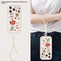 Funda De Teléfono Suave Con Patrón De Navidad Para iPhone 17 pro Max Air 16e 16 15 14 pro Max 13 12 pro 11 Con Correa De TPU Protección Antichoque - details 11
