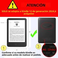 Funda Protectora Para Kindle 6 Pulgadas C2V2L3 RS23CV Capa De PU Cuero Para Kindle Paperwhite 12ta Generación 7 Pulgadas SA569P SA568B - details 1