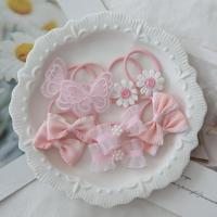 10Pcs/Lot Cinturones De Pelo Elásticos Hechos a Mano Para Niñas Decoración De Pelo Infantil Lindo Accesorio De Cabello Trendy - details 3