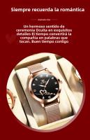 Reloj De Cuarzo Para Mujer OLEVS 5530 Versátil Moda Resistente Al Agua Con Correa De Malla Dial De Amor Luminoso Reloj De Pulsera Original - details 5