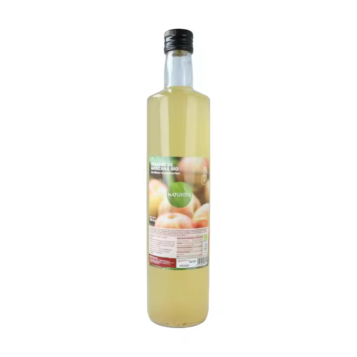 Vinagre de manzana 750 ml bio NATURITAS Condimentos para ensaladas Sin filtrar ni pausteurizar Sabor natural - 1