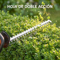 Outsunny Tijeras Cortasetos Eléctrico, Cortasetos Batería 18V con Batería de 2000mAh, Hoja de Doble Acción de 51 cm, Motor sin Escobillas y Cargador para Setos, Césped, Naranja - details 2
