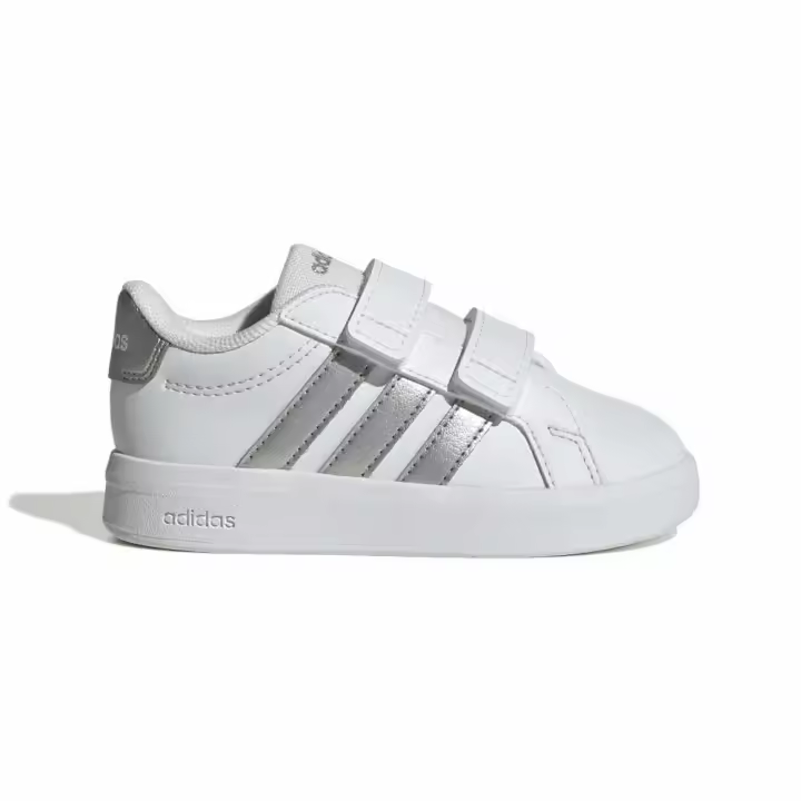 Zapatilla para niña ADIDAS GRAND COURT 3.0 blanca y plata JP9373 - 1