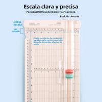 Cortadora De Papel Portátil KW-trio 12.6 Pulgadas Con Cabeza De Corte De Línea De Plegado Y Borde Recto Para Artesanía De Escritorio - details 14