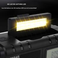 Radio De Emergencia Portátil 10000mAh Con Solar Y Manivela LED Flashlight Power Bank Recargable AM FM NOAA Weather Radio Cargador USB - details 17