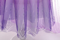 Disfraz De Princesa Para Niña Vestido De Cosplay De La Reina De Hielo Elsa Color Morado Talla A-Line Con Cuello En O Para Fiestas Y Rol De Playa - details 5