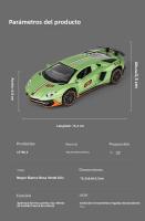 Coche De Deporte LAMBOR AVENTADOR SVJ LP780-4 a Escala 1:32 Con Sonido Y Luces Regalo Ideal Para Cumpleaños Para Niños Material Metálico Batería De Botón - details 9