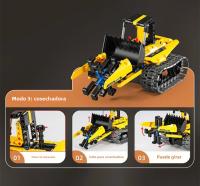 Modelo De Robot RC De 3 En 1 Para Niños Juguete De Bloques De Construcción De Camión Excavadora Y Bulldozer Regalo Para Niños - details 8