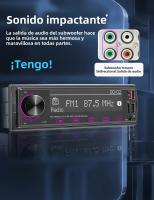 BQCC 1 Din Jugador De MP3 Para Coche Con Audio De Bajo Fuerte Pantalla LCD De Matriz De Puntos Protección De Línea Localizador De Coche Colorido - details 12