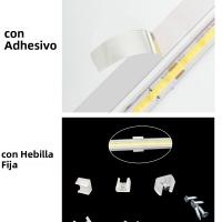 Tira De Luz LED COB 220V Con Interruptor Y Enchufe EU Impermeable Para Decoración De Hogar Y Exterior Tape De Iluminación Flexible - details 4