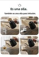 Hervidor Eléctrico Inteligente 1000ML Con Control De Temperatura Protección De Apagado Automático Y Boil-Dry En Acero Inoxidable Para Café Por Encima - details 5