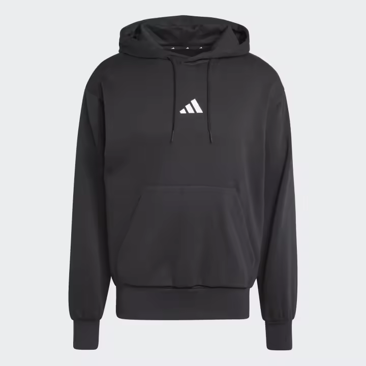 SUDADERA ADIDAS CAPUCHA COLOR NEGRO - 1