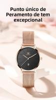 Reloj De Moda Elegante Para Mujer OLEVS De Acero Inoxidable Resistente Al Agua Cuarzo Reloj De Pulsera Simple Y Elegante - details 10