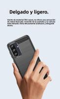Funda Suave De TPU Con Fibra De Carbono Y Goma Para Samsung Galaxy A57 A56 A55 A37 A36 A35 A26 A25 A17 A16 A15 A07 A06 A05 A05S Anti-Scratch Y Anti-Huella - details 1