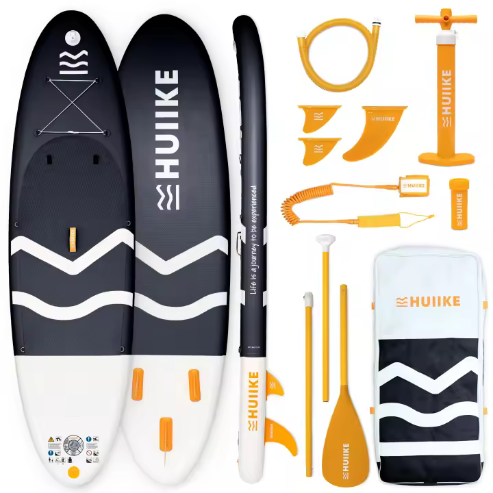 Tabla Paddle Surf Hinchable con Accesorios Premium - HUIIKE | Tabla Padel Surf Hinchable con Remo de Aluminio Inflador Leash | PadelSurf Stand Up Paddle Board Gran Estabilidad Resistencia | SUP Board - 1