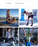 Banda De Resistencia De Látex Fuerte Elástica Para Ejercicios De Fortalecimiento De Entrenamiento Fitness Chicle Para Auxiliar Pull-Ups Y Ejercicios De Core - details 6