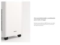 CREATE - Aire acondicionado portátil 3 en 1 7000BTU con deshumidificador 36L/día, color blanco - SILKAIR HOME 36L - details 3