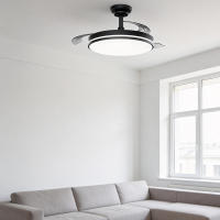IOTOSTARK Ventilador de Techo con Luz LED Retráctil 106cm, 4 Aspas, Control por APP y Mando a Distancia, Potencia Total 66W, Temporizador, 6 Velocidades, 3 Temperaturas de Luz, Función Verano-Invierno, Silencioso, Negro IOTOSTARK-leduni - details 12