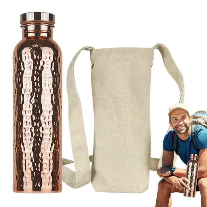Botella De Agua De Cobre 27Oz Insulada Portátil Y Sellada Para Hidratación En El Gimnasio Trabajo Exterior Camping Deportes - 1