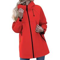 Chaqueta De Ventisca Para Mujer Casual Con Cierre De Cremallera Y Gorro Impermeable Y Resistente Al Viento Para Escalada Montañesa - details 21
