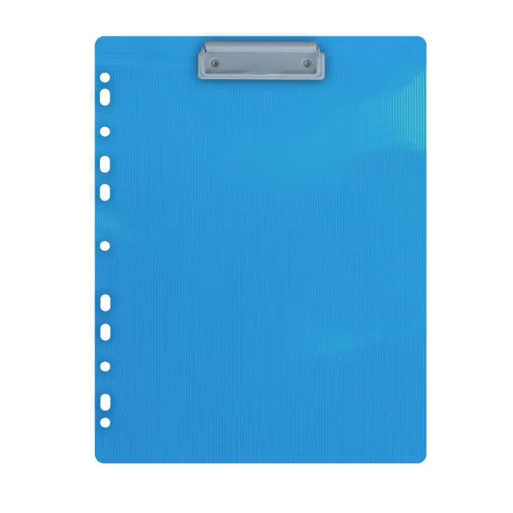 Soporte con Pinza y Multitaladro - Ideal para Llevar en tu Carpeta de Anillas- 12 Colores - Perfecto para tu Carpeta & Block Colorline, 100% Reciclable by Office Box - 1