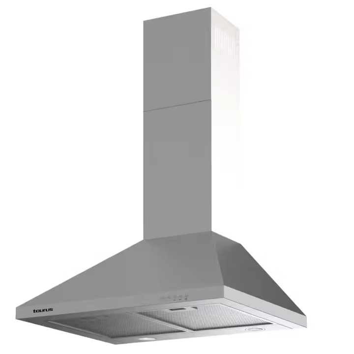 Campana Decorativa Piramidal TAURUS PR60IXAL 60cm 650m³/h Clase A Inoxidable | 927643000, 71dB, Niveles Extracción 3 - 1