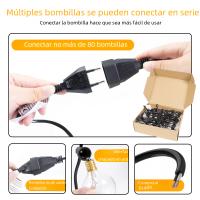 Cadena De Luces Para Patio 50Ft Conectable 220V E12 G40 Decoración Para Jardín Porche Balcón Fiesta Luz De Garland Exterior - details 2