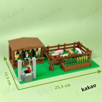 Bloques De Construcción De La Ciudad Y La Granja MOC Animales Cerdo Juguetes Montessori Para Niños Regalo Compatible Con Amigos Bloques DIY De Plástico ABS Para Edad 3-18+ - details 3