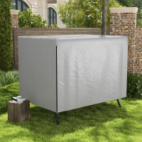 Outsunny Funda Balancín Jardín, Funda Columpio Jardín Exterior, Cubierta de Columpio con Cremallera, Impermeable, 215x155x150 cm, Gris Claro - details 1