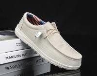 Zapatos De Lona Para Hombre Casual Transpirables Zapatos Planos Slip-On Talla Grande Hasta 47 Zapatos De Conducción Sin Tapa Anteojos - details 2