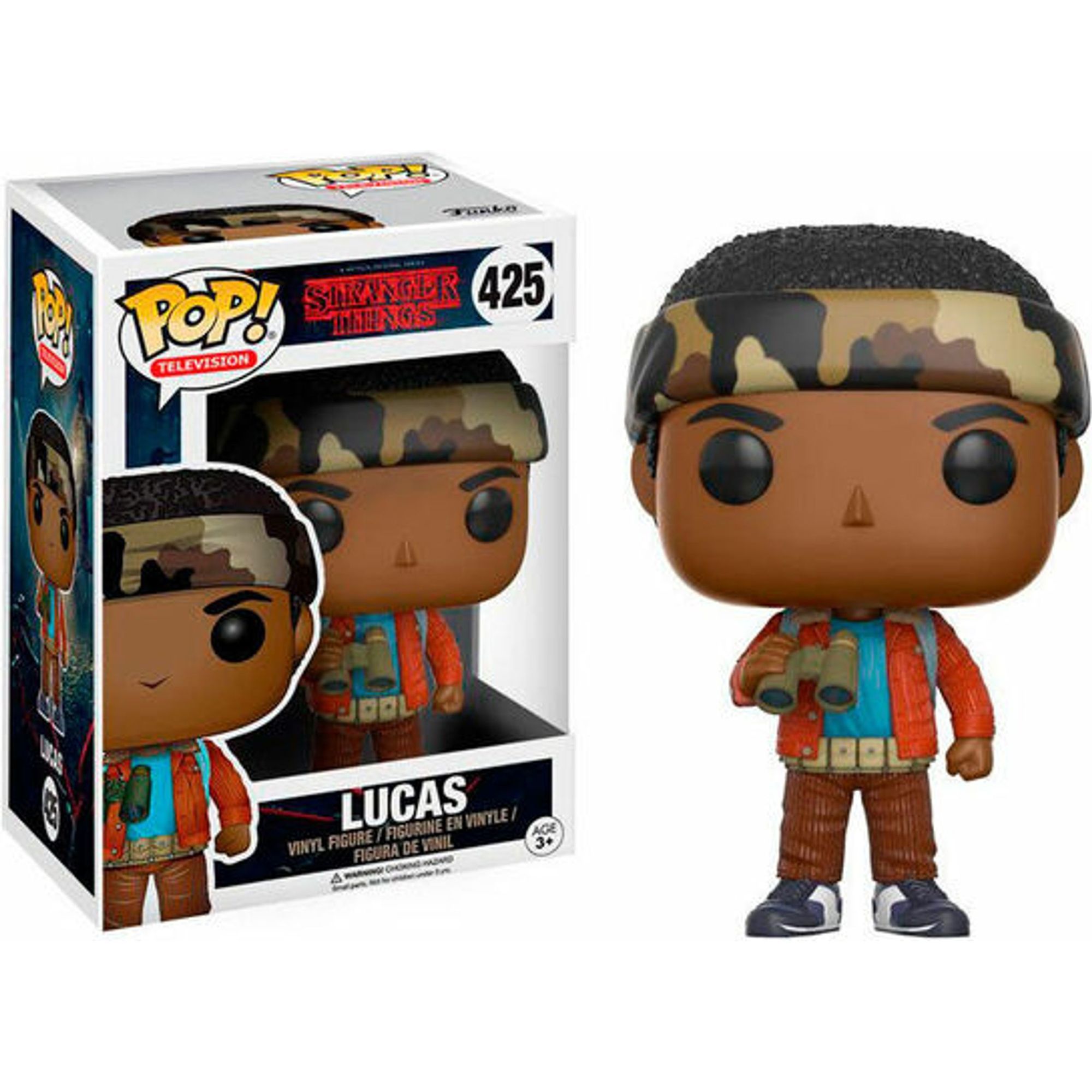 Funko - Figura Pop Stranger Things Lucas With Binoculars - Funko Pop Coleccionable De Edición Limitada - Funko Pop Diseño Detallado Y Realista - Funko Pop Ideal Para Regalo - Funko Pop Gran Variedad De Personajes