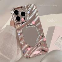 Funda Protectora De Teléfono Con Patrón De Mariposa Azul Y Espejo Para Apple iPhone 17 16 15 14 13 12 11 pro Max Compatible Con Varias Modelos - details 7