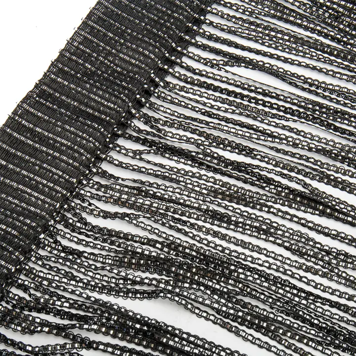 Cortina De Puerta De Hilo 100x200CM Divisor De Tela Con Borla Cortina Antimagos Insectos Bug Para Ventana Moderno Polyester - 1