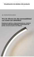 Lámpara De Pared Moderna En Forma De C LED Minimalista Para Decoración De Hogar Sala De Estar Dormitorio Pasillo Oficina Instalación En Pared Material Aluminio - details 18