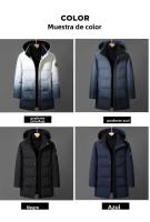 Chaqueta De Plumón De Pato Blanco Para Hombre Chaqueta De Invierno Con Capucha Largo Chaqueta De Plumón De Alta Calidad Tipo De Cierre De Cremallera Estilo Casual - details 12