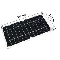 Panel Solar USB 5V 10W Portátil Impermeable Para Camping Y Senderismo Cargador De Batería Móvil De Silicio Monocrómico - details 11