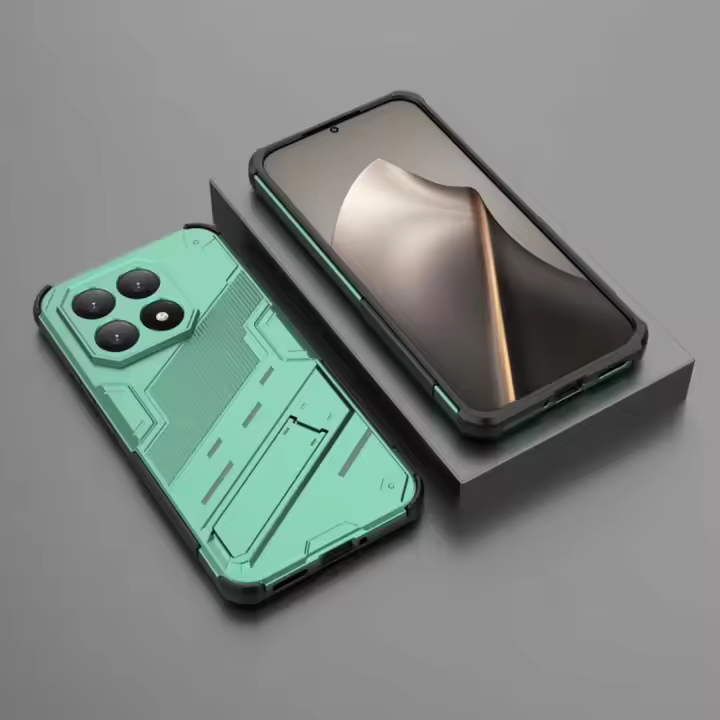 Funda Protectora Rugged Con Soporte Y Anillo Para Xiaomi 15T pro 17 pro Max Redmi Note 15 pro plus 15 15C Compatible Con Wireless Charging - 1