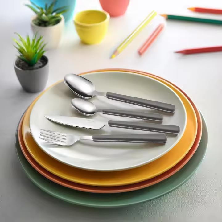 Set de 24 cubiertos Tonic Pradel mango remachado acero inoxidable - 1