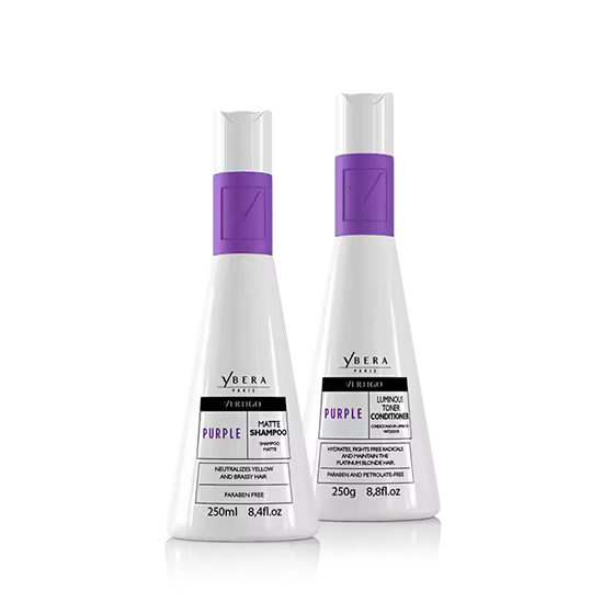 Ybera Paris Pack Matizador Vértigo para Cabello Rubio - Hidratación Eliminando Tonos Amarillos - 1