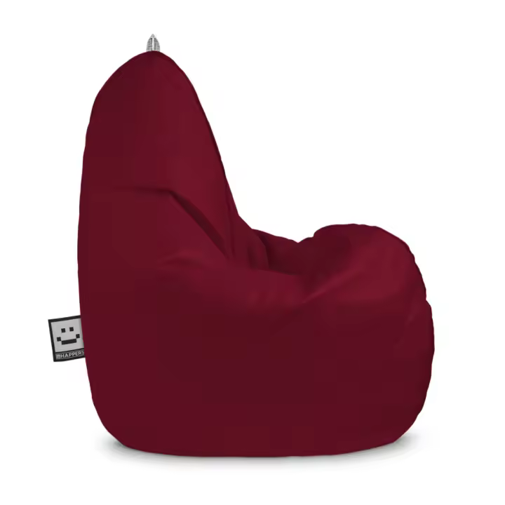 Puff Pera Relax Polipiel Granate HAPPERS - Cómodo, ligero y resistente. Make it Happers® - 1