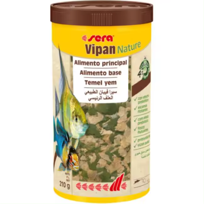Sera Vipan Nature - Alimento Principal en Escamas para Peces de Agua Dulce - 1