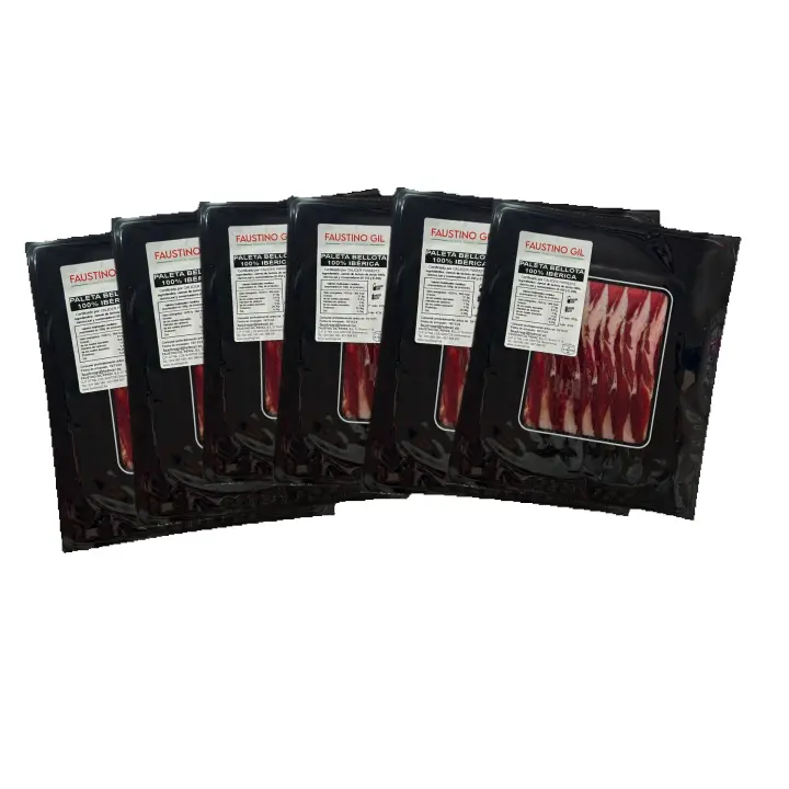 PALETA BELLOTA 100% IBERICA - 6 Sobres de 100g - Elaboración tradicional - Ibéricos Faustino Gil - - 1