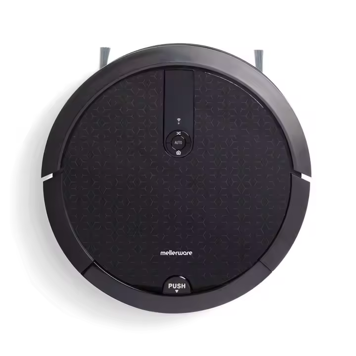 Mellerware - Robot Aspirador City Lite. 1400Pa, Tecnología Gyro, Aspira, Barre, Friega y Pasa la Mopa, 7 Modos, 160min autonomía - 1