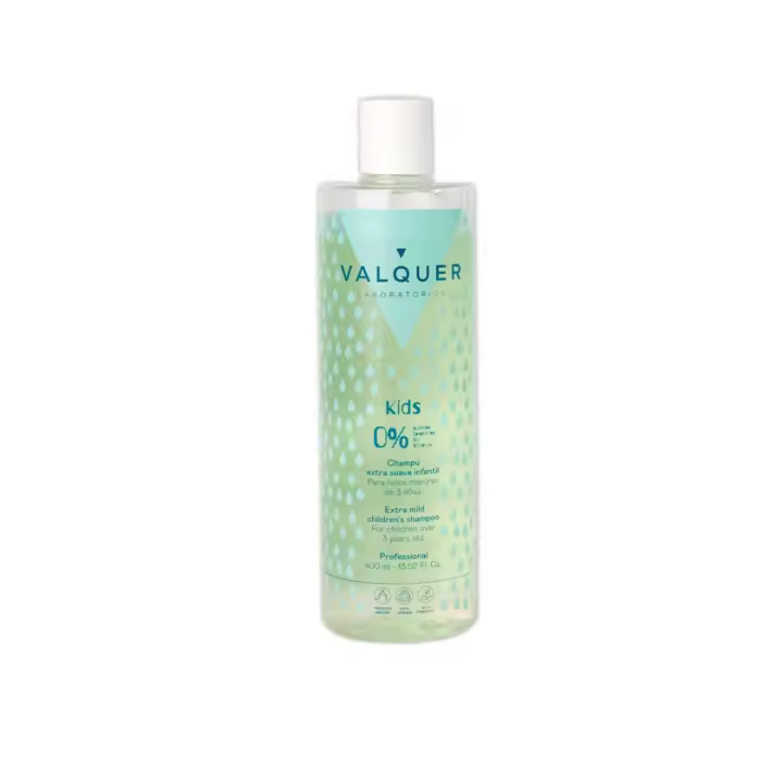 Valquer Champú para Niños a Partir de 3 Años 400 ml - Delicado, Sin Sulfatos, con Provitamina B5 y Fragancia Frutal Agradable - 1